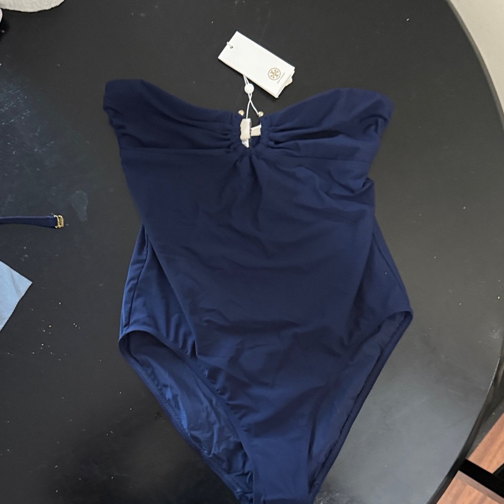 Tory Burch Navy One Piece Swimsuit